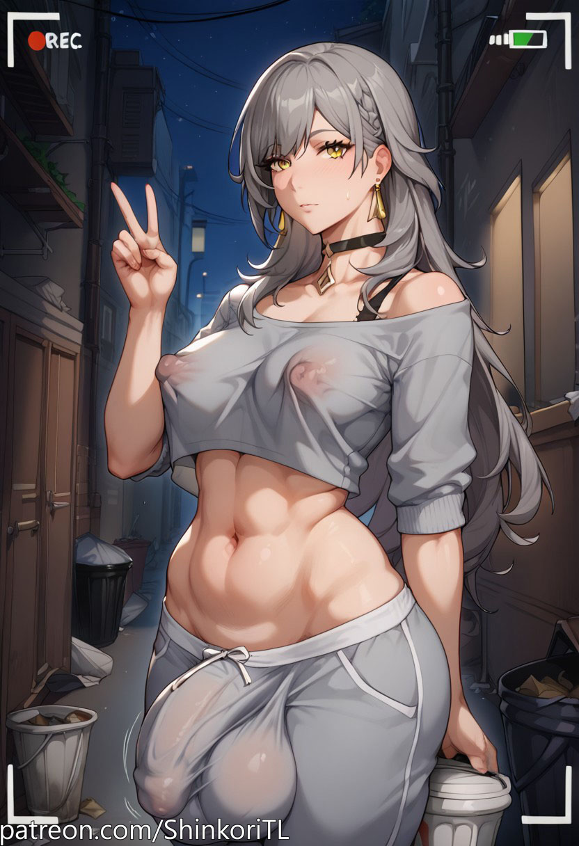 Rule 34 – 1futa abs ai generated alley back alley big areola big ass big balls big breasts big nipples big penis bulge camera camera overlay camera view choker earrings exposed shoulders expressionless flaccid flaccid penis futa only futanari grey clothing grey hair honkai: star rail honkai (series) hoyoverse huge ass huge balls huge cock jewelry long hair looking at viewer motion lines navel nipple bulge nipples nipples visible through clothing overlay pants peace sign penis penis bulge puffy nipples shinkoritl shoulders solo solo focus solo futa sportswear standing stelle (honkai: star rail) sweat pants thick thick thighs toned toned futa trailblazer (honkai: star rail) trash trash can visible wide hips yellow eyes | 10715623