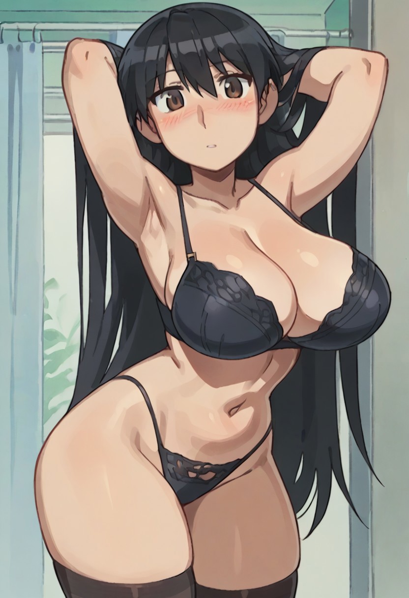 Rule 34 – 1girls ai generated arms behind head azumanga daiou big breasts black bra black hair black panties blush bra breasts brown eyes caught discovered embarrassed female gastkeser82 huge breasts large breasts long hair looking at viewer panties parted lips petite sakaki solo stockings surprised surprised expression thighhighs thong undressing voluptuous walking in on | 10573303