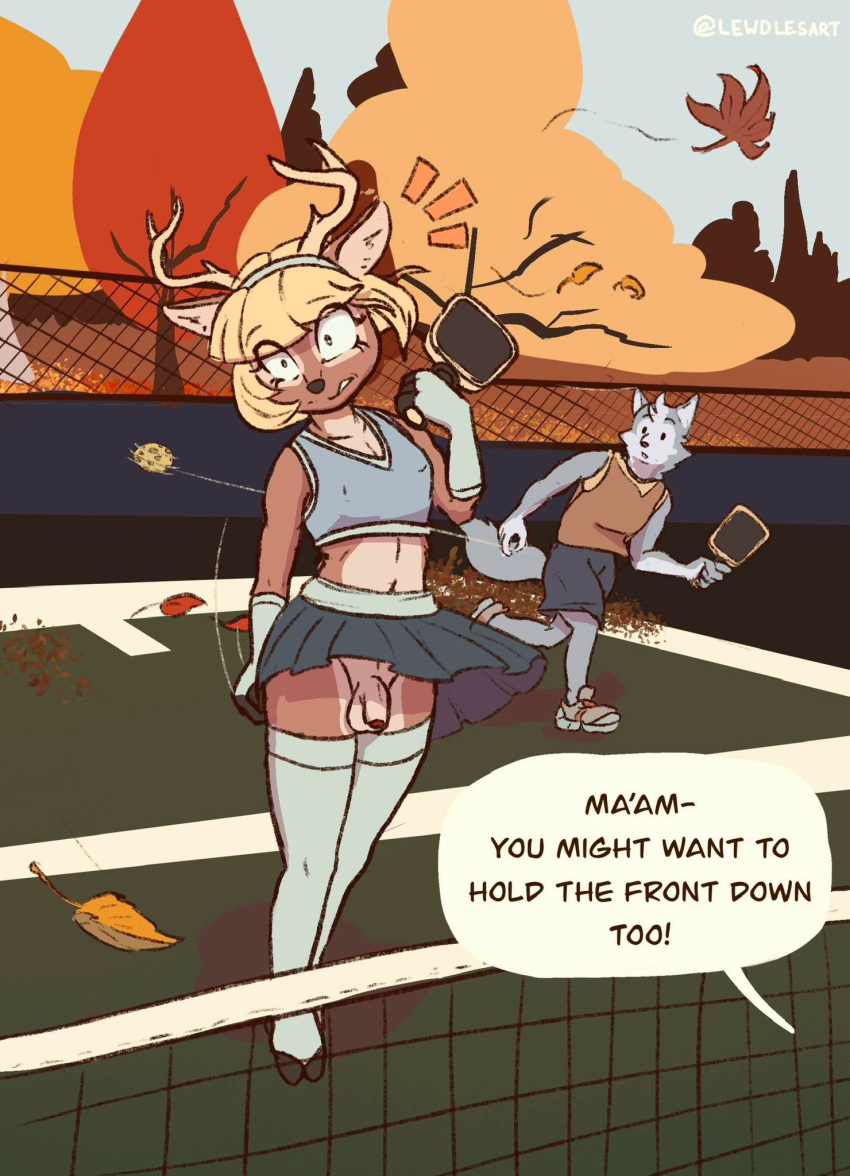 Rule 34 – 1girls accidental exposure anthro balls embarrassed female futanari lewdles no panties penis small penis sport tagme wardrobe malfunction wind | 10801325