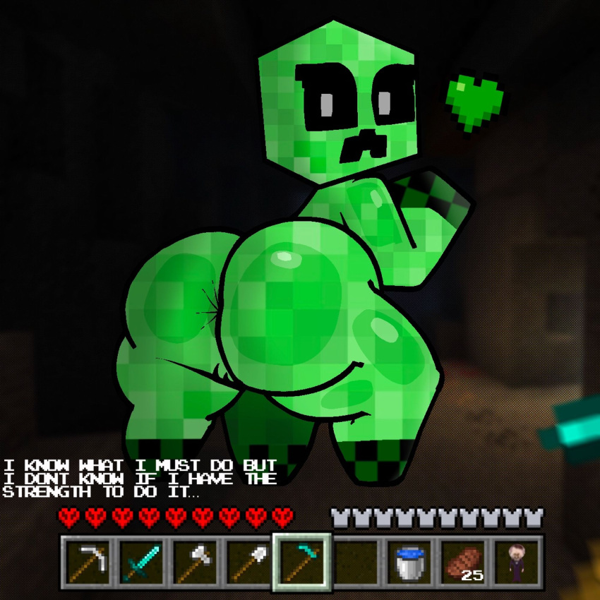Rule 34 – 2024 anthro anus ass big butt creeper (minecraft) digital drawing (artwork) digital media (artwork) english text female first person view genitals green body heart symbol hi res hoe holding hoe holding object holding tool lewdewott looking at viewer looking back looking back at viewer microsoft minecraft mojang pussy standing text thick thighs tools xbox game studios | 10616728