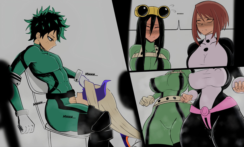 Rule 34 – 1boy 1girls 3girls ajaycolor big breasts blowjob blush blush lines breast grab chair clothed clothing color color edit colored colored hair colored inner hair colored sketch colored skin comic edit erect nipples under clothes fellatio female hero outfit (mha) izuku midoriya kneeling kneeling oral position large breasts long hair lord lince male medium hair messy hair mostly clothed mount lady muscular male my hero academia ochako uraraka older female older woman and younger boy oral oral sex pussy juice pussy juice drip through clothes sex shounen jump straight thick thighs tsuyu asui walk-in younger male yuu takeyama | 10375799