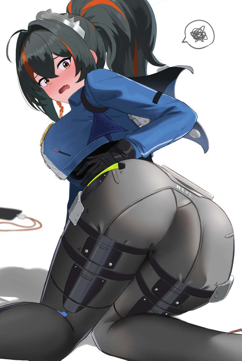 Rule 34 – 1dnima 1girls ass big ass blush breasts bubble butt clothing dat ass fat ass female female only huge ass large ass looking at viewer looking back name tag png police police uniform policewoman solo thick ass thick thighs wide hips zenless zone zero zhu yuan | 10779347