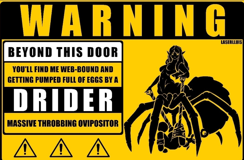 Rule 34 – drider egg sign stick figure stickman text webs | 10598387