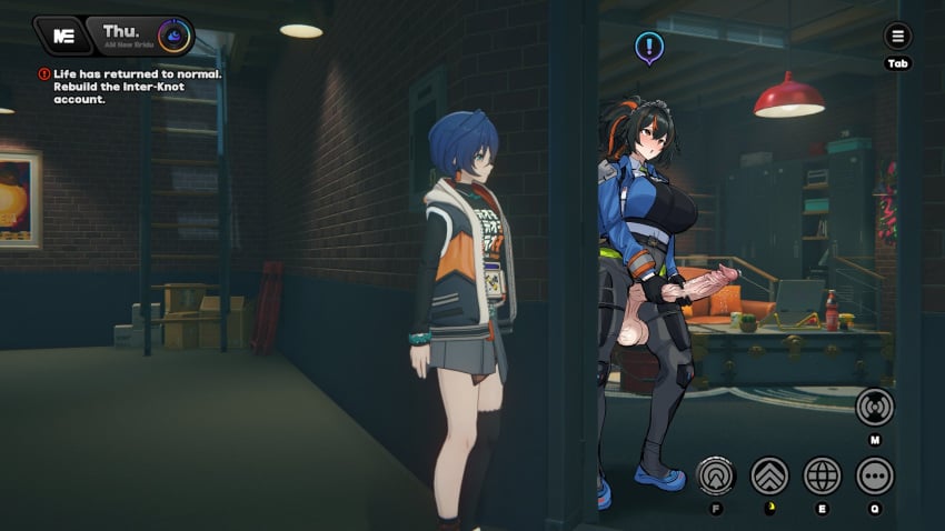 Rule 34 – 1futa 1girls 3d balls big penis clothed clothing edit erection female futanari gigantic penis huge breasts huge cock human light-skinned futanari masturbation mostly clothed screenshot edit standing standing masturbation xipa zenless zone zero zhu yuan | 10774843