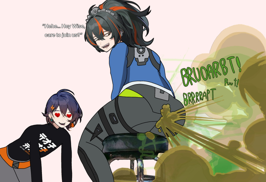 Rule 34 – 1boy 1boy2girls 2girls ass belle (zenless zone zero) bisexual bisexual female chair dominant female fart fart cloud fart fetish farting gassy heart eyes implied threesome onomatopoeia point of view pov stool submissive female thegreatiron threesome threesome invitation walk-in walked in on wise (zenless zone zero) worship worshiping zenless zone zero zhu yuan | 10728837