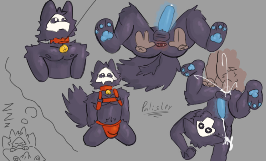 Rule 34 – bear bell bell collar black body black fur bodily fluids brown body brown fur canid canine canis changed (video game) collar cum cum in ass cum inside duo erection fur genital fluids genitals glowing glowing genitalia glowing penis harness hi res lying male male/male mammal palister35 penis puro (changed) sitting sleeping touching butt wolf | 10658623