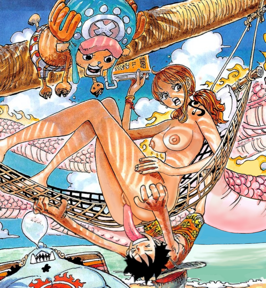 Rule 34 – 1girls artist request beach clothed male nude female cunnilingus edit edited female female nudity jinbe licking pussy long tongue male monkey d luffy nami official art one piece orange hair ponytails public nudity pussy pussy licking tongue out tony tony chopper | 10752987