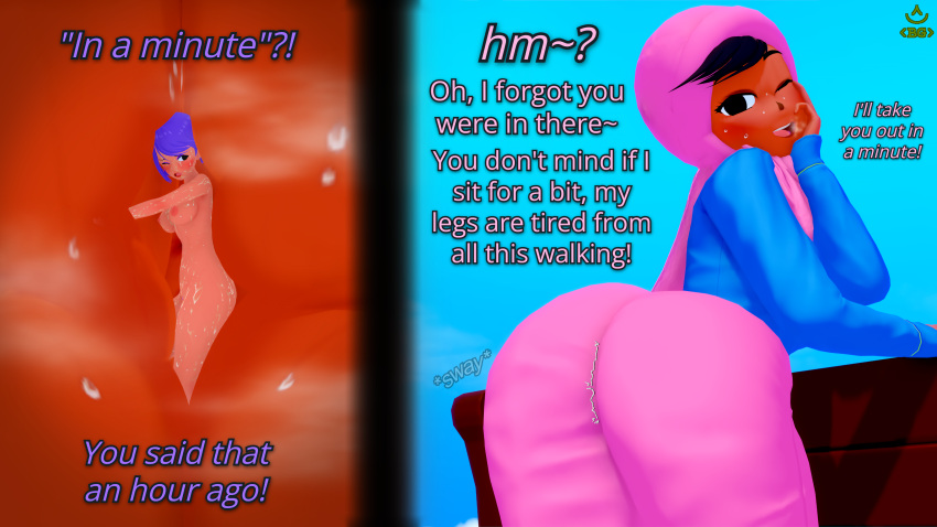 Rule 34 – 3d arabian ass ass focus aware between buttocks black eyes black hair brackets guy breasts buttcrush clothed day dialogue duolingo entrapment female female pred female prey giantess giantess insertion giantessfetish goth koikatsu lily (duolingo) macrophilia microphilia nude pink clothing purple hair shrinking fetish shrunken shrunken woman simple background size difference smothering steam sweaty tan skin text tiny person trapped trapped in butt trapped in clothing unwilling viewed from behind vore x-ray xray view zari (duolingo) | 9747814