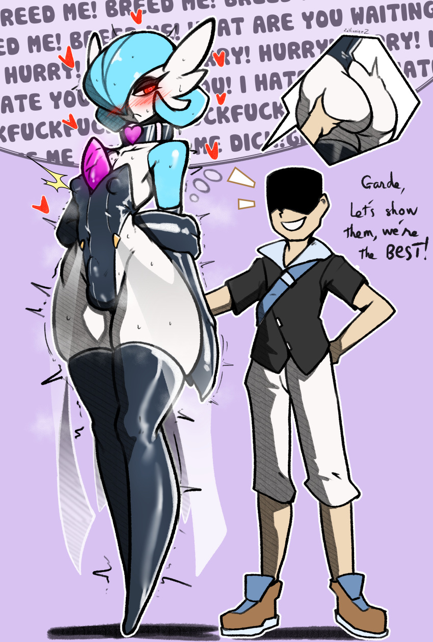 Rule 34 – 2024 absurd res armwear ass biped blue body blue hair blush bodily fluids bulge clothing collar detailed bulge duo elbow gloves english text erect nipples erection erection under clothing femboy gardevoir generation 3 pokemon genital outline gloves hair handwear heart eyes heart symbol hi res human humanoid male male human male humanoid mammal nintendo nipple outline nipples not furry penis outline plantigrade pokemon pokemon (species) profanity red eyes shiny pokemon sweat sweaty legs sweaty thighs text tight clothing translucent translucent clothing white body zzvinniezz | 10704729