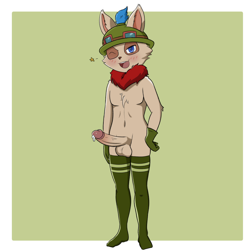 Rule Anthro Anthro Femboy Anthro Only Balls Ballsack Blue Eyes Blush Cum Cum Drip Dick