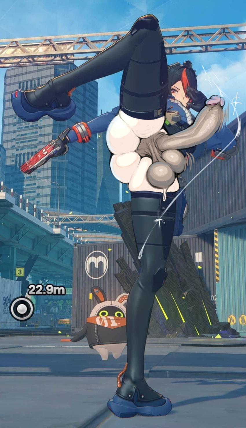 Rule 34 – 1dickgirl 1futa 2024 ass balls big ass big balls bottomless breasts clothed clothing dickgirl edit erection futa only futa sans pussy futanari huge cock human in game leg up light-skinned futanari light skin metalling partially clothed penis perineum screencap screenshot screenshot edit skindentation smooth balls smooth penis solo standing thighhighs zenless zone zero zhu yuan | 10689033