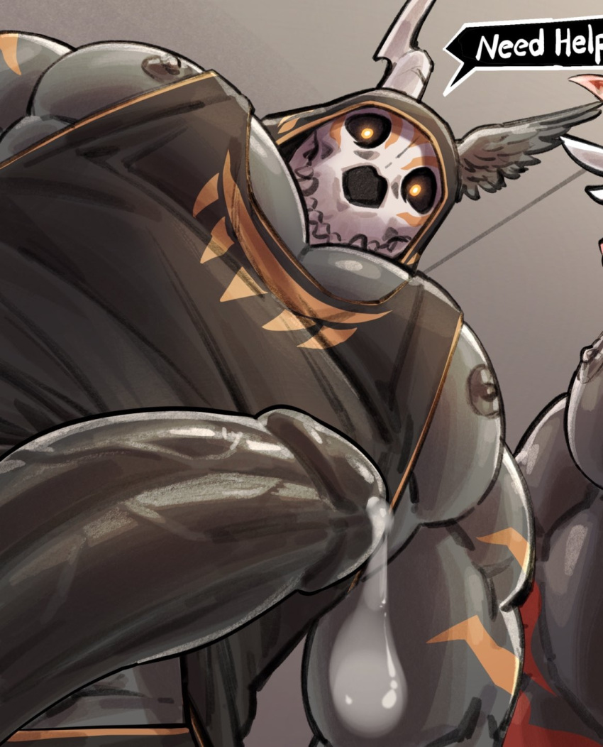 Rule 34 – 1male big breasts big penis chat bubble cropped image cum dripping down demon dominant male gay gay male glowing eyes grey body hoodie horns huge pecs looking down at viewer massive cock meaty dick muscles muscular my favorite post nipples out orange body skull standing over viewer tank top tits out underrated unknown artist unknown character unknown source veiny penis wants to get sucked off by viewer | 10571493