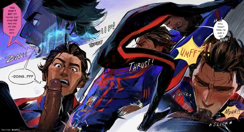 Rule 34 – 2boys age difference before oral big penis blowjob blowjob face blush daddy and twink dark-skinned male dark skin dialogue dilf dominant male erection face fucking fangs fellatio gay gay domination gay sex kbmon larger male male/male male focus male only marvel mature mature male miguel o’hara miles morales multiple poses muscular muscular male older male older man and younger boy on back on top oral oral penetration oral sex penis penis on face penis out pubic hair saliva saliva string saliva trail side view size difference small dom big sub smaller dom larger sub smaller male speech bubble spider-man spider-man: across the spider-verse spider-man: into the spider-verse spider-man (series) submissive male sucking sucking penis sweat teenager twink twink and daddy viewed from above yaoi younger dom older sub younger male younger penetrating older | 10641867