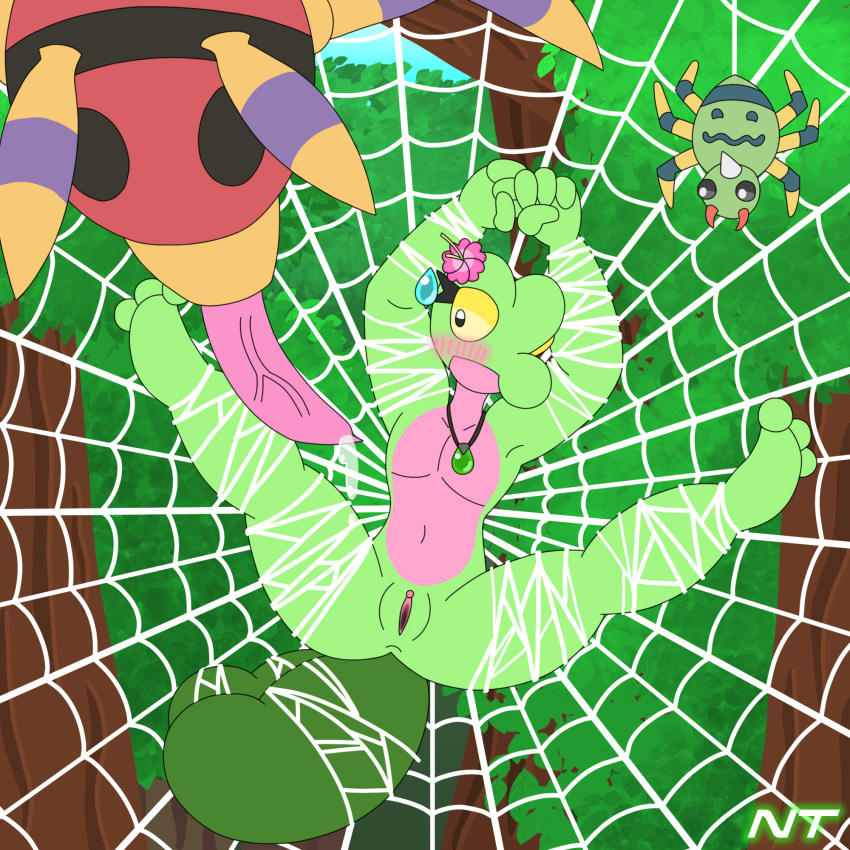 Rule 34 – anthro anus arachnid ariados arms above head arms tied arthropod arthropod webbing belly blush bodily fluids bondage bondage bound cum duo eyelashes female feral fern shinamori flat chested forest forest background gecko generation 2 pokemon generation 3 pokemon genital fluids genitals green body head flower hi res imminent sex jewelry leaking cum lizard looking at genitalia looking at penis multi tail nature nature background necklace necklace only ninjatreecko nintendo nude outside ovipositor ovipositor penis penis pink belly plant pokemon pokemon (species) pussy questionable consent reptile scalie spider spider web spinarak spread legs spreading sweat tagme tail tree treecko web bondage wide eyed yellow eyes | 10563624