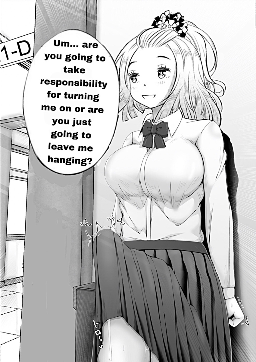 Rule 34 – 1futa big penis black and white blonde hair bowtie breasts classroom clothed clothing cum dialogue dickgirl doujinshi english text erection fully clothed futa only futanari greyscale gyaru hair ribbon hibino misuzu huge cock human medium breasts monochrome offscreen character penis pov precum skirt solo standing text yankee jk kuzuhana chan | 10606321
