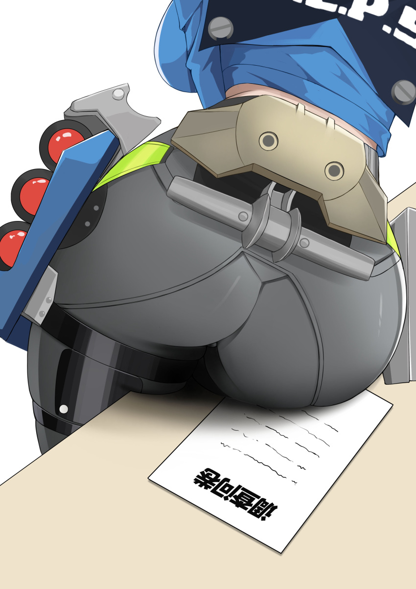 Rule 34 – absurdres artist request ass ass focus female grey pants highres lower body pants paper police police uniform shadow simple background sitting solo table thighs uniform white background wo shige lu chile ni zenless zone zero zhu yuan | 10792633