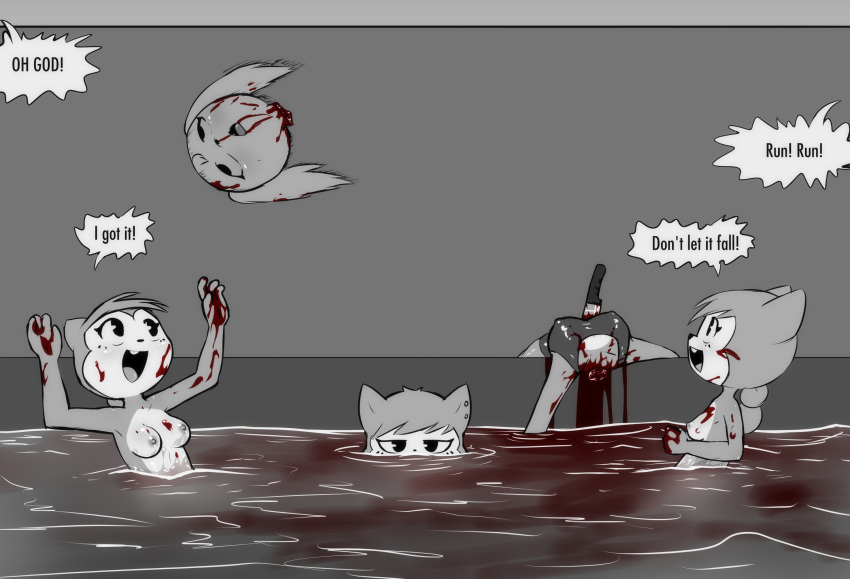 Rule 34 – annoyed anthro ball blood blood from mouth blood in mouth blush bodily fluids breasts buckteeth canid canine canis clothed clothing corpse death decapitation dialogue domestic dog e254e ear piercing english text exhibitionism feet female fist fluffy fluffy tail gore group hair happy hi res horror (theme) kary (e254e) killing kirrel sisters (e254e) knife kora (e254e) kyra (e254e) lifeguard mammal medium breasts natural breasts nipple outline nipples nosebleed nude piercing playing ponytail rodent ryona scared sciurid sibling (lore) snuff stab swimming pool tail teeth text topless tree squirrel trio twins (lore) unimpressed water yelling | 10703084