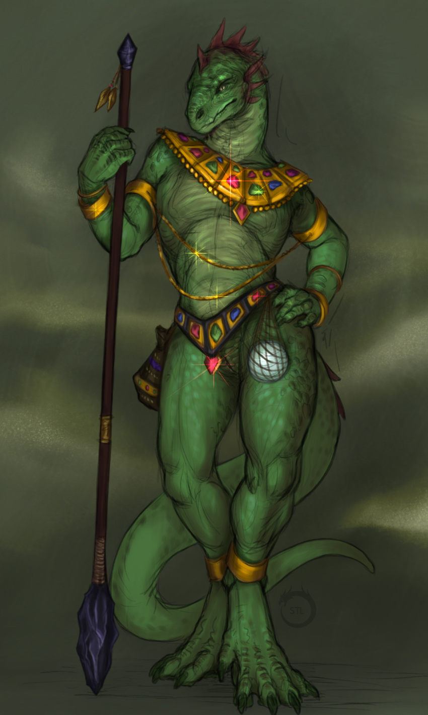 Rule 34 – absurd res amethyst (gem) anklet anthro armband belt bracelet chains cheek spikes claws clothed clothing egyptian egyptian clothing emerald (gem) facial spikes feathers female flat chested gem genitals glistening glistening jewelry gold (metal) gold chain gold jewelry green body green scales hand on hip head spikes hi res jewelry jewelry only lizard long tail looking at viewer melee weapon necklace polearm pouch (anatomy) pouch purse pupils pussy reptile ruby (gem) sapphire (gem) scales scalie scutes simple background skimpy slit pupils solo spear spikes spikes (anatomy) st.likhod standing tail usekh weapon | 10749249