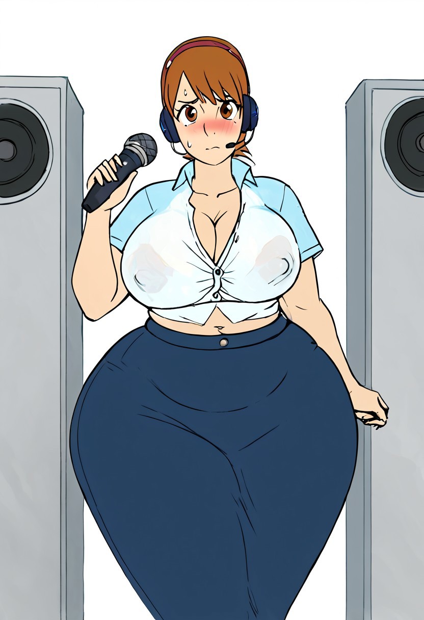 Rule 34 – anon anonymous female bbw bbw mom child bearing hips dumptruck ass gigantic ass headset huge brehuge microphone nervous nervous. office lady speaker tsunade (cosplay) wide hips | 11009342