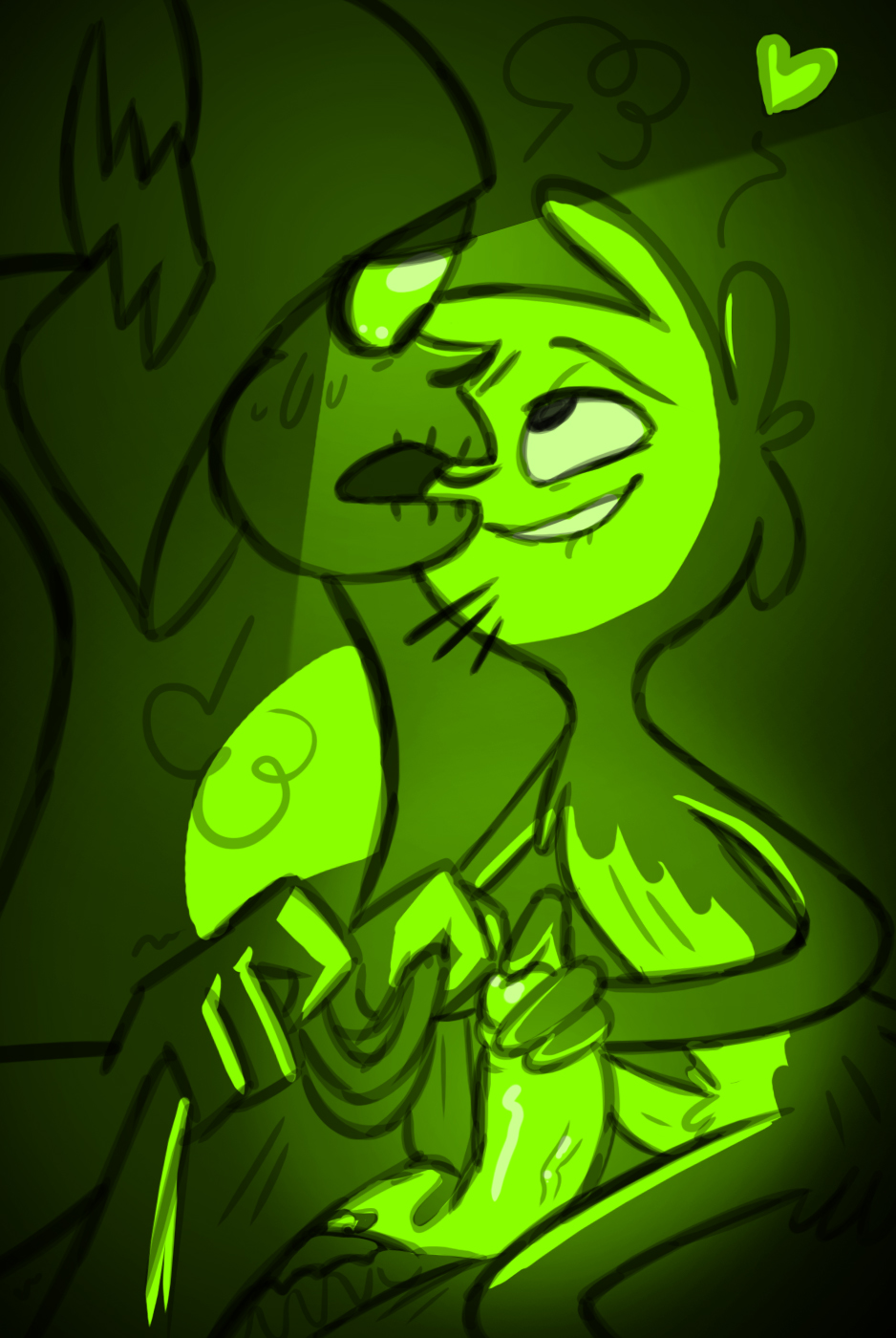 Rule 34 – 2boys dark background gay gay sex glowing eyes glowing genitalia glowing penis hand on penis handjob lord hater male male only non-human non-human only shy shy male smiling toony touching penis wander (wander over yonder) wander over yonder | 10142615