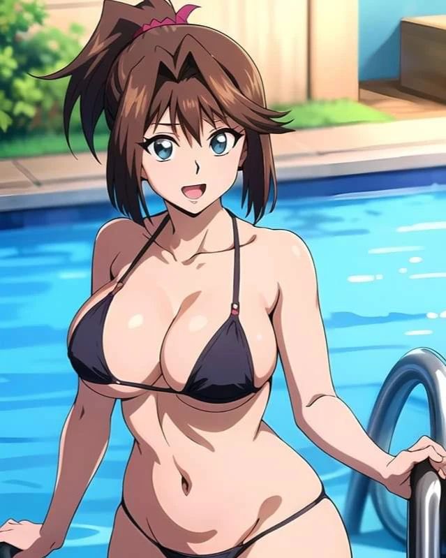 Rule 34 – 1girls abdomen ai generated anzu mazaki artist request bikini blue eyes breast brown hair looking at viewer navel ponytail pool smile solo stomach tea gardner yu-gi-oh! yu-gi-oh! duel monsters yu-gi-oh! the dark side of dimensions | 10989055