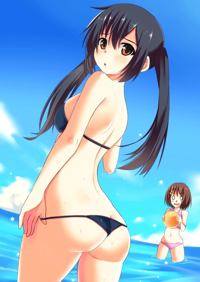 Rule 34 – 2girls ass ass ass cheeks ass cleavage azusa nakano (k-on!) back view bikini bikini bottom bikini top black black bikini breasts breasts breasts butt crack cleavage cute eyes dat ass day disgusted falling down female female only hair hips k-on! looking at viewer looking back ocean pale skin shoulders sideboob small bikini thick thighs thighs apart underass worried yui hirasawa (k-on!) | 10891091