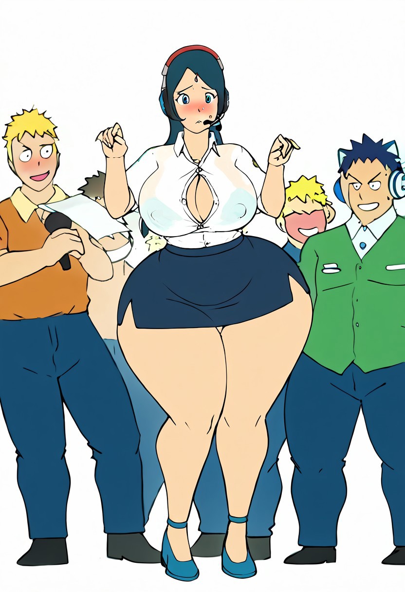 Rule 34 – ai generated anon anonymous female audience bbw bbw mom child bearing hips desk dumptruck ass gigantic ass headset huge brehuge microphone nervous nervous. office lady tsunade (cosplay) wide hips | 11009383