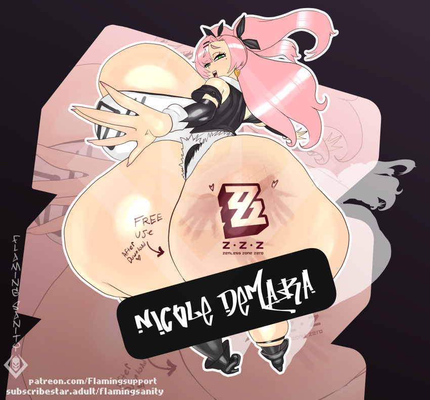 Rule 34 – 1girls ass ass focus ass tattoo ass up female flamingsanity nicole demara pink hair prostitution slut spank marks whore whored out zenless zone zero | 11031130
