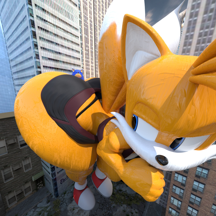 Rule 34 – 3d absurd res adri164 ass athletic wear big butt bodily fluids bottomwear bubble butt butt crush canid canine city city background clothing digital media (artwork) embarrassed eulipotyphlan extreme size difference femboy fox gym bottomwear gym shorts hedgehog hi res huge butt looking at another macro macro anthro mammal multicolored body sega shorts size difference sonic (series) sonic the hedgehog sonic the hedgehog (series) squish sweat sweaty body sweaty butt sweaty legs sweaty thighs tail tail aside tails thick thighs thong thong underwear trapped trapped in butt two tone body underwear yellow body | 10932337