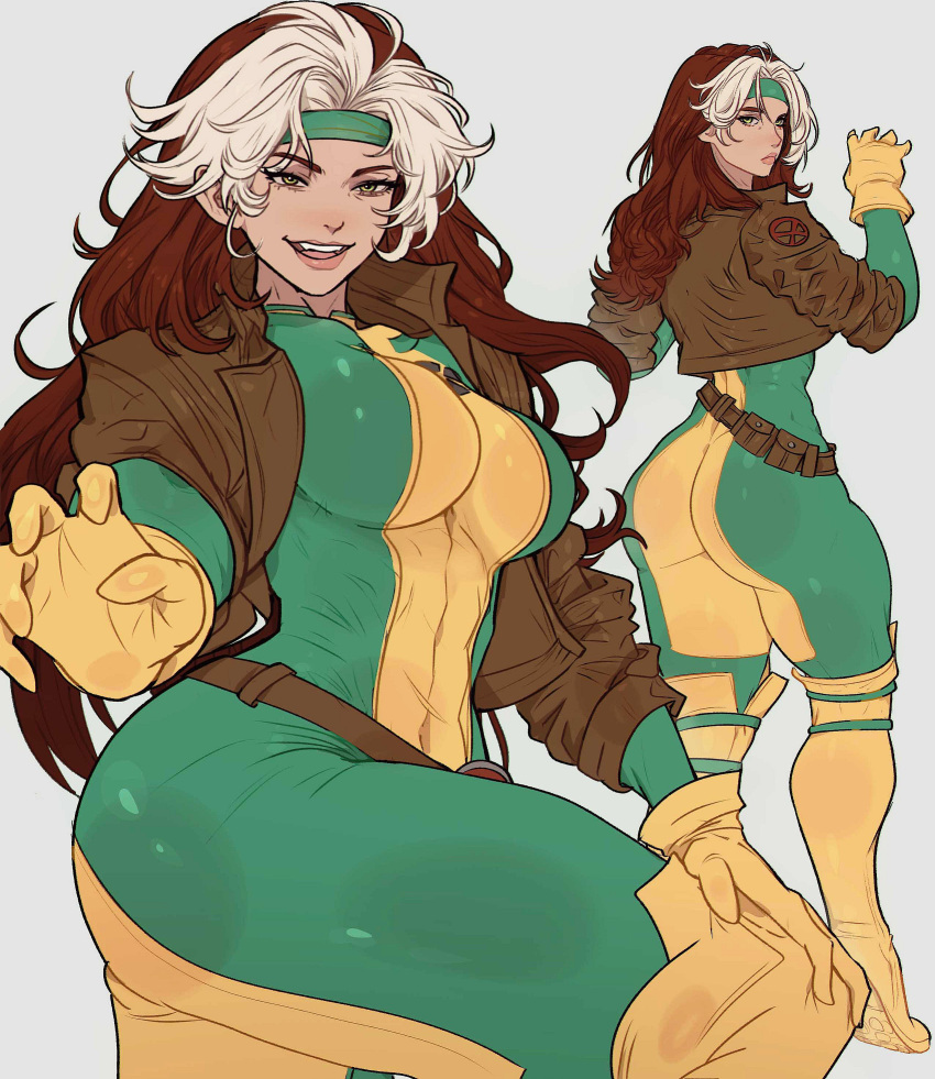 Rule 34 – 1girl 1girls brown hair clothed clothed female female only long hair marvel marvel comics rogue (x-men) solo solo female superheroine thick ass x-men yoracrab | 10953190