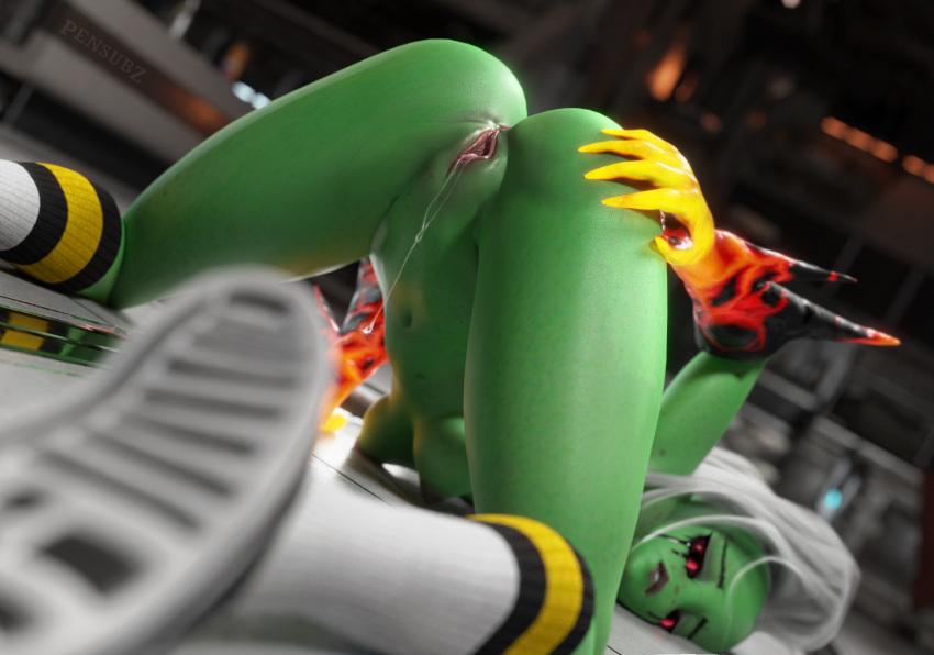 Rule 34 – 1girls 3d breasts face down ass up female female focus green skin looking at viewer looking back lord dominator nude nude female pensubz presenting pussy juice pussy juice drip red eyes socks solo solo female speech bubble spread ass spread pussy spreading vulva wander over yonder wet pussy white hair | 10905506