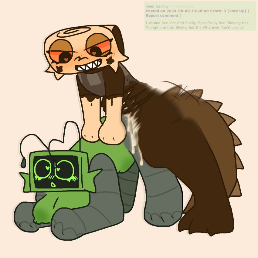 Rule 34 – :3 big penis blush blush crunch studios breasts breathing heavily dandy’s world dandys world dinosaur girl dinosaur tail doggy style dominant female futa on female futanari heart-shaped pupils hehe lesbian sex mezzok pegging penetration pinned down request roblox shelly (dandy’s world) smiling thrusting hard thrusting into pussy vee (dandy’s world) | 10903039