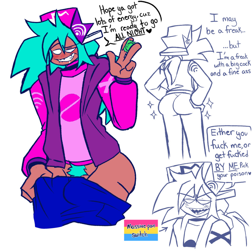 Rule 34 – 1boy ass big ass big butt blue hair blush blush lines butt condom condom wrapper fat ass fat butt flanimal friday night funkin friday night funkin mod hat hexdoodz huge ass huge butt male male only pansexual male pansexual pride colors pubic hair pulling down pants solo text text bubble thick ass thick butt unopened condom wrapper | 11241669