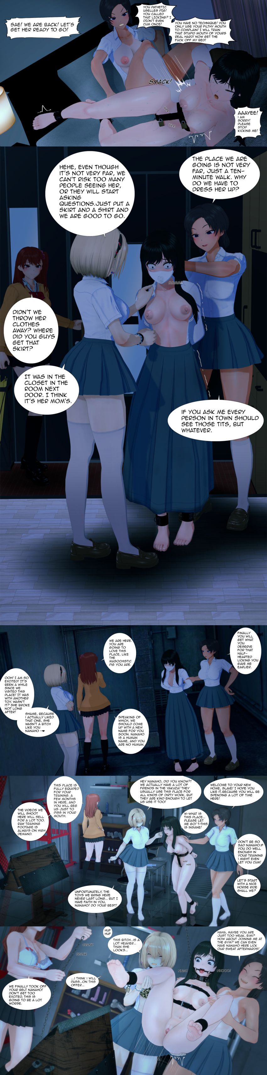 Rule 34 – 4girls black eyes black hair blonde female blonde hair blonde hair female blue eyes bondage bondage under clothes breasts bully bullying chastity chastity belt chastity cage chastity device clothed clothed female clothed female nude female crying crying with eyes closed dominant female female female chastity female domination female only femdom femsub ff7sfm gag gag under mask gagged hinata sae imminent torture kicking kicking another mole mole under eye mouth mask multiple females multiple girls naked naked female nanaho (ff7sfm) nipples nogami izumi nude nude female open mouth open mouth gag original red eyes red hair restrained ankles rope rope bondage sanada minako school girl school girls school uniform schoolgirl schoolgirl clothes schoolgirl outfit schoolgirl uniform schoolgirls short hair tan skin tears tied tied up torture chamber torture device under clothes violence wooden horse | 10474835