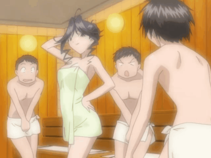 Rule 34 – 1girls 3boys accurate art style animated ass attention seeker dears flash flashing flashing breasts flashing pussy happiness punch hiding erection horny female intentional exposure light-skinned female light-skinned male mitsuka yoshimine naked naked female nude nude female official art purple hair sauna screencap screenshot steam room streaking towel towel drop towel only towel removed | 8400685