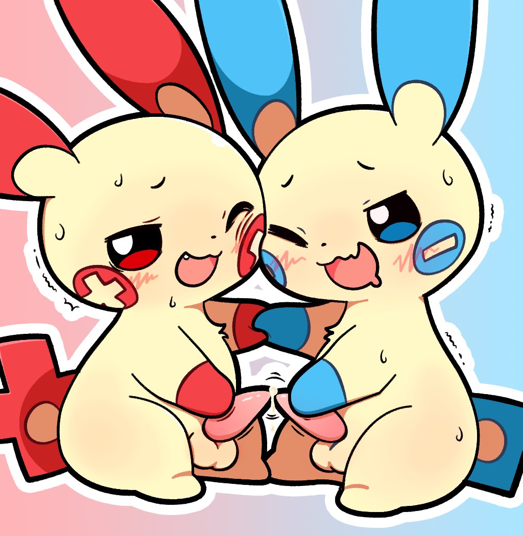 Rule 34 – 2024 anthro anthro on anthro balls black eyes blue body blue ears blue eyes blue fur blue tail blush bodily fluids duo erection facial markings featureless feet featureless hands feet fur generation 3 pokemon genital fluids genitals gradient background group masturbation hand holding head markings interspecies male male/male male anthro mammal markings masturbation minun multicolored body multicolored ears multicolored eyes multicolored fur nintendo nuzzling one eye closed open mouth outline penile penile masturbation penis pink penis pink tongue plumflavor plusle pokemon pokemon (species) precum red body red ears red eyes red fur red tail rodent semi-anthro shaking simple background sitting sweat tail tan balls tan body tan ears tan fur tapering penis teeth tongue touching tips trembling two tone body two tone ears two tone fur white outline | 11775524