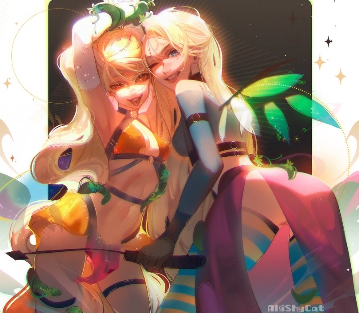 Rule 34 – 2girls akishycat blonde hair blue eyes cornelia hale crossover female female only looking at viewer one eye closed revealing clothes stella (winx club) w.i.t.c.h. whip winx club | 11791220