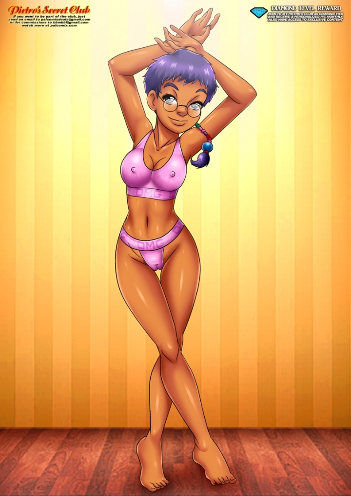Rule 34 – 1girls african african female aged up arms up belly big breasts cameltoe cleavage dark-skinned female dark skin disney female female only glasses large breasts navel nipple bulge omg palcomix panties pietros secret club pink bra pink clothing pink panties pink sports bra pose purple hair shiny skin short hair solo sports bra sportswear striped background striped wall taranee cook tomboy w.i.t.c.h. workout clothes | 11718044