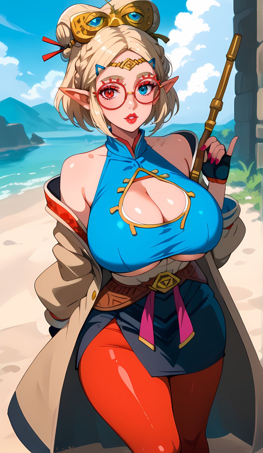 Rule 34 – ai generated beige coat belt big breasts black gloves blue eyes blue shirt bursting breasts busty cleavage cutout clouds crown braid dynamic angle edit eyelashes female fingerless gloves fusion fusion character glossy lips hair clips hair ornament hair stick heterochromia highres holding object hood down hyrule large breasts long sleeves magenta eyeshadow magenta nails makeup nail polish narrow waist off shoulder outdoors pencil skirt platinum blonde hair plump lips pointy ears pony diffusion xl princess zelda purah purah (tears of the kingdom) red eyes red glasses red lipstick red pantyhose shiny skin shoulder cutout sidelocks single hair bun solo solo female tears of the kingdom the legend of zelda thick eyebrows thick thighs tiara underboob cutout unexpressive upscaled wide sleeves | 11711092