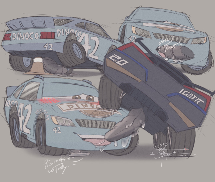 Rule 34 – cal weathers car cars (film) cars 3 disney drooling gay genital fluids genitals inanimate jackson storm living car living machine living vehicle machine penis pixar tagme tongue tongue out traffic cone vehicle | 11753496