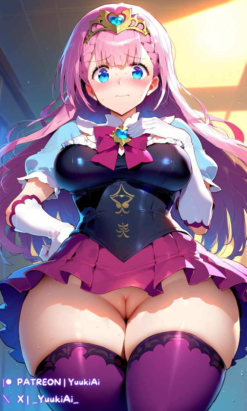 Rule 34 – ai generated blue eyes breasts girl kirisu mafuyu (bokuben) magical girl pink pink hair pussy sensei yuukiai | 11758059