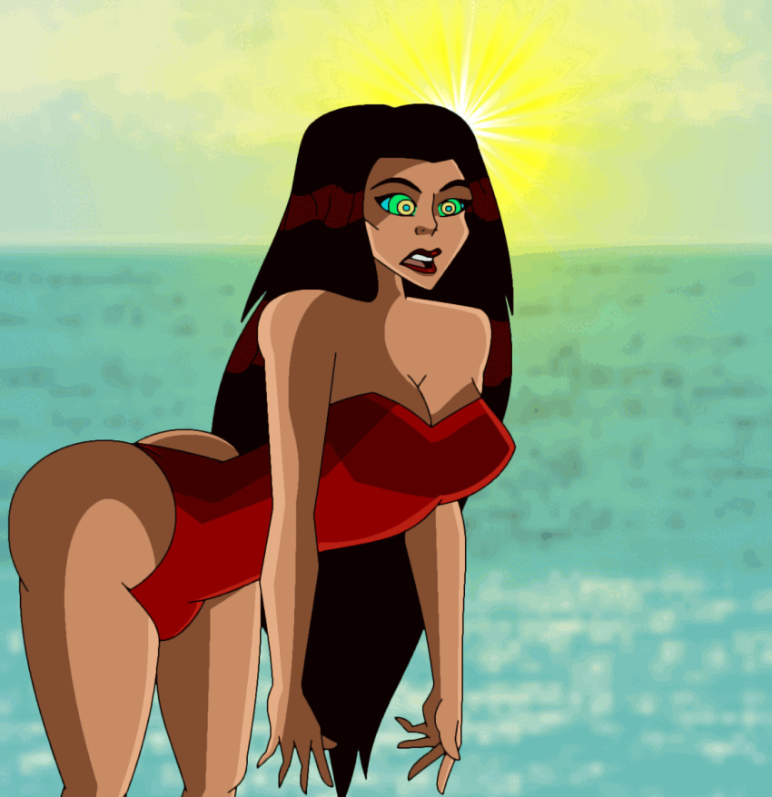 Rule 34 – animated beach bending over position hypnosis hypnotic eyes kaa eyes marvel marvel comics mind control open mouth red swimsuit scarlet witch wanda maximoff webart20 | 11705582