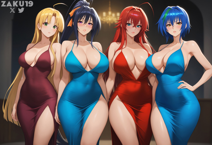 Rule 34 – 1boy 2024 4girls ai generated akeno himejima asia argento black hair blue hair dress high school dxd red hair rias gremory stable diffusion uncensored xenovia quarta yellow hair zaku19 | 11754475
