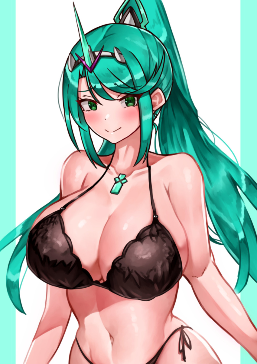 Rule 34 – 1female 1girls bikini black bra blush bra breasts core crystal core crystal (xenoblade) green eyes green hair hourglass figure large breasts lingerie looking at viewer looking nervous nervous smile oniisan02b pneuma (xenoblade) xenoblade (series) xenoblade chronicles (series) xenoblade chronicles 2 yotsuhauni | 11768389