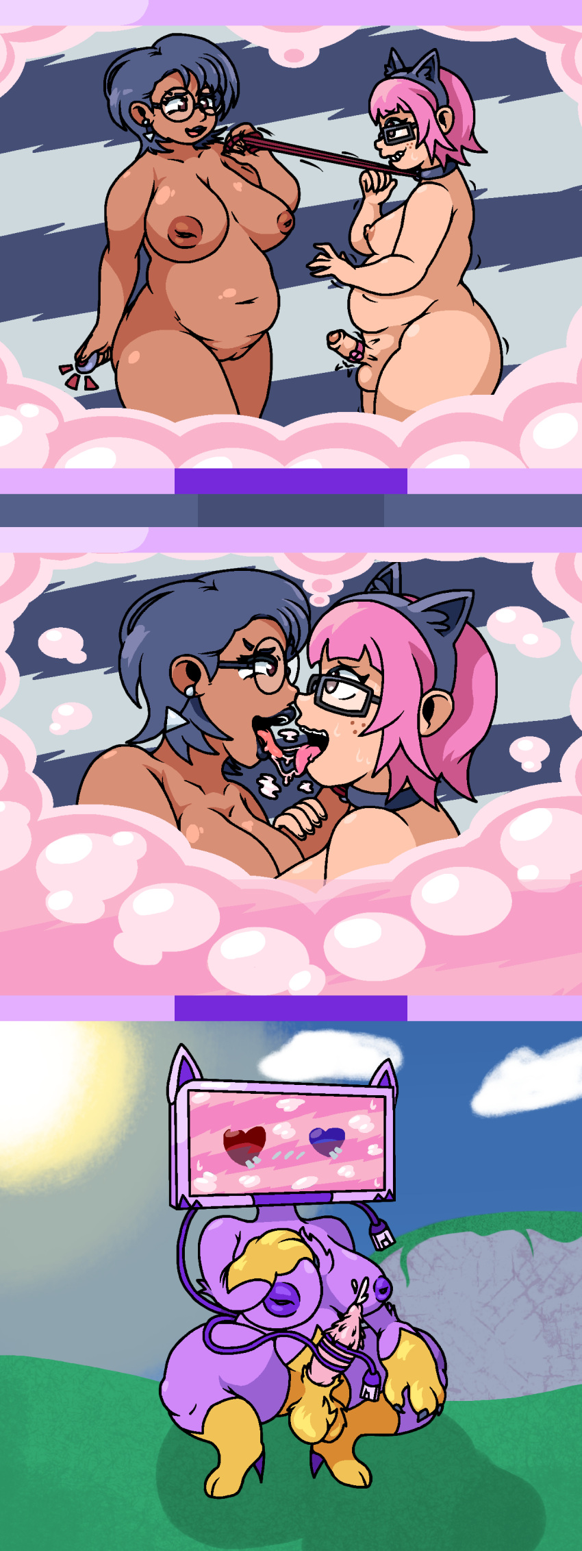 Rule 34 – absurd res accessory anthro balls big hands black lipstick blue hair blush blush lines bodily fluids body hair breasts breath cassette beasts cat-5 (cassette beasts) cat ear headband chest fur claws close-up clothing cloud crouching dominant dominant female drooling duo ear piercing ear ring ejaculation electronics eyewear facial markings female female/female footwear for a head frankie (cassette beasts) freckles fusion fuzzy balls genitals glasses hair hairy balls hand on breast hand on face head markings headband heart eyes heart symbol herm hi res high heels holding object human implied transformation intersex intersex/female kissing kuneko (cassette beasts) leash leash pull lipstick looking at another looking pleasured makeup mammal markings meredith (cassette beasts) narrowed eyes nipples nude object head orgasm outside overweight panting penile penile spines penis piercing pink hair purple body pussy ring piercing saliva saliva string sex sex toy shaking shivering slightly chubby smile solo somedutchweirdo submissive submissive female sun sweat tail tail around penis tail fetish tail play tail sex tailjob teeth tongue tongue out usb usb tail vibrator vibrator controller vibrator on penis | 9858203