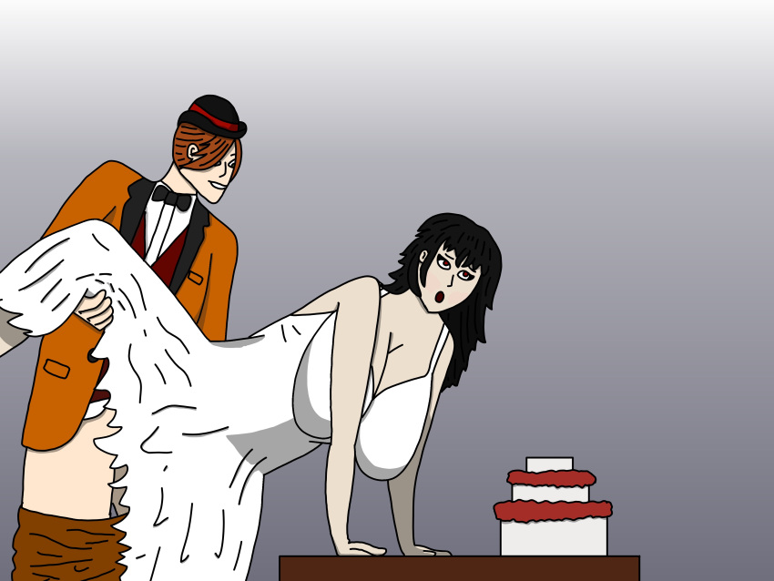 Rule 34 – 1boy 1girls big breasts busty clothed clothed sex digital media raven branwen roman torchwick rooster teeth rwby self upload sex side fuck tuxedo viz media wedding cake wedding dress | 11520153