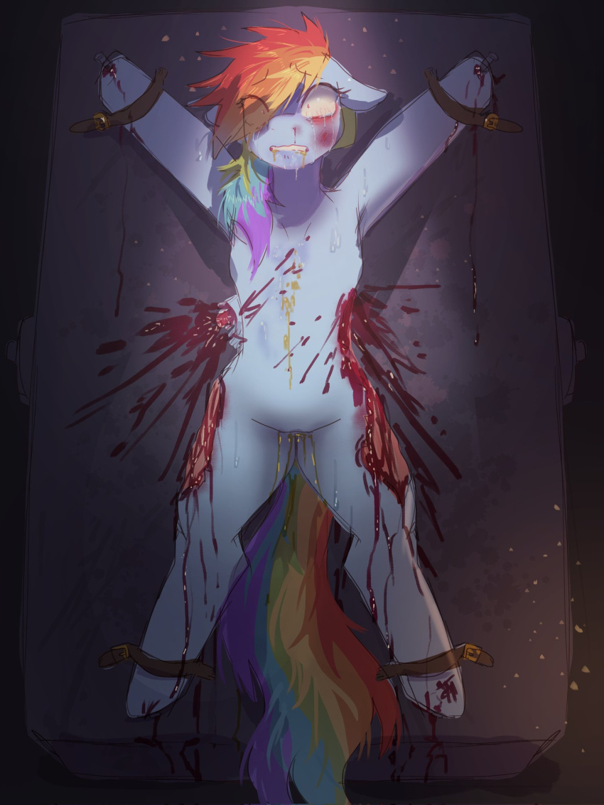 Rule 34 – 2024 alternate universe amputee blood blood from wound blood on leg blood trail bloodshot eyes blue body blue ears blue fur blue hooves bodily fluids broken bone bruised collarbone colored constricted pupils crying cupcakes (mlp fanfic) digital media (artwork) digital painting (artwork) disability dust particles ears down english description english text equid equine exposed muscle eye through hair eyebrow through hair eyebrows eyelashes eyelashes through hair female feral friendship is magic fur genital fluids gore gore focus hair hasbro hi res hooves light light beam mammal missing wings multicolored hair multicolored tail my little pony mythological creature mythological equine mythology nailed nails naturally censored nosebleed pegasus pivoted ears pupils quadruped rainbow dash (mlp) rainbow hair rainbow tail restrained restrained arms shaded shadow sinful pie small pupils solo sweat sweaty legs sweaty thighs tail tears teeth text torture torture device torture rack (device) translucent translucent hair unguligrade urine vomit vomit on self vomit on stomach wide eyed wings wounded | 11622850