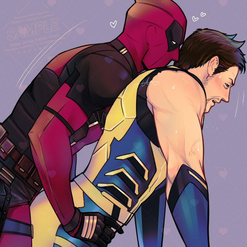 Rule 34 – 2boys ass bara beard bodysuit brown eyes brown hair deadpool deadpool & wolverine (2024) dry humping facial hair from side gay gloves grabbing from behind heart humping imminent penetration logan (x-men) marvel marvel cinematic universe multiple boys muscular muscular male open mouth red bodysuit red mask sherlock7akane short hair signature sleeveless speed lines superhero costume teeth two-tone bodysuit veins veiny arms wade wilson wolverine (x-men) x-men yaoi yellow bodysuit | 11731379