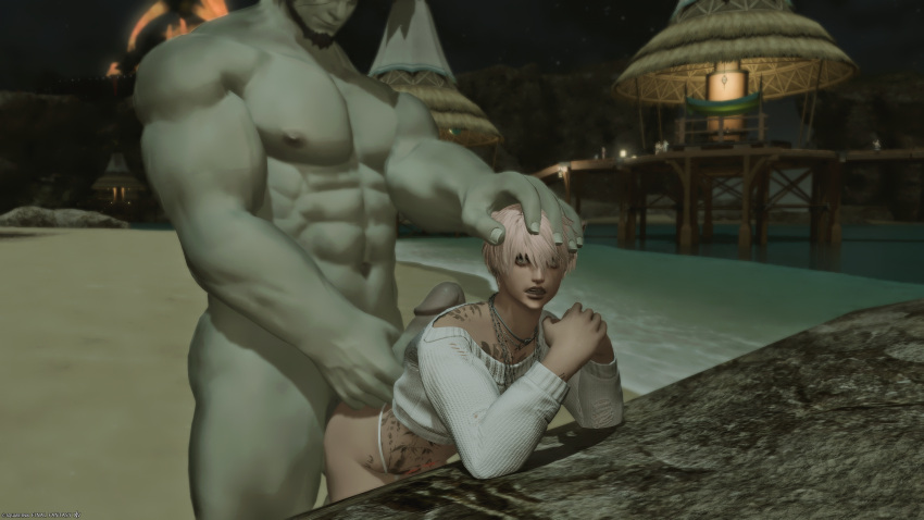 Rule 34 – beach cat ears catboy daddy and twink erection femboy final fantasy xiv gay gpose(ffxiv) male on femboy male only miqo’te penis roegadyn twink twink and daddy uncensored yaoi | 10985116