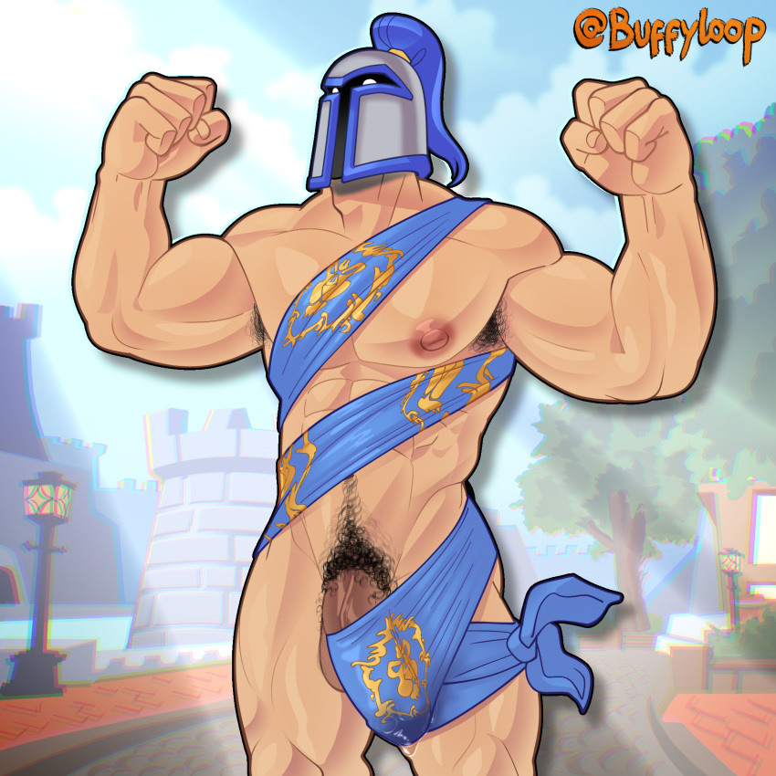 Rule 34 – abs, armpit hair, bara, buffyloop, covered penis, darker penis, exposed flexing, gay, happy trail, helmet, helmet only, male, masked, masked male, meme, meme reference, muscular, muscular male, nipple, nude guy wrapped in ribbons standing (meme), outdoors, pecs, penis outline, precum, precum drip, proud, proud of his cock, pubes, pubic hair, public nudity, solo male, stormwind, stormwind guard, wrapped, wrapped penis, wrapped up, yaoi, | 12002392